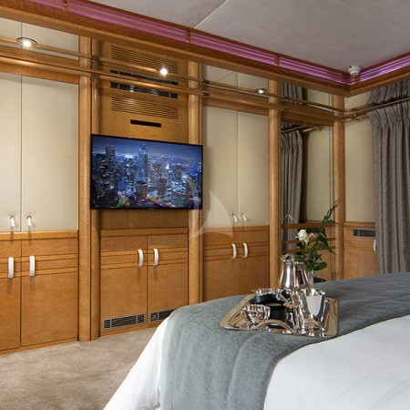 one of the  superyacht's cabins