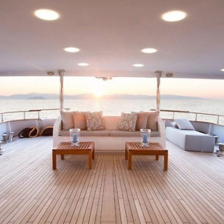 spacious deck area