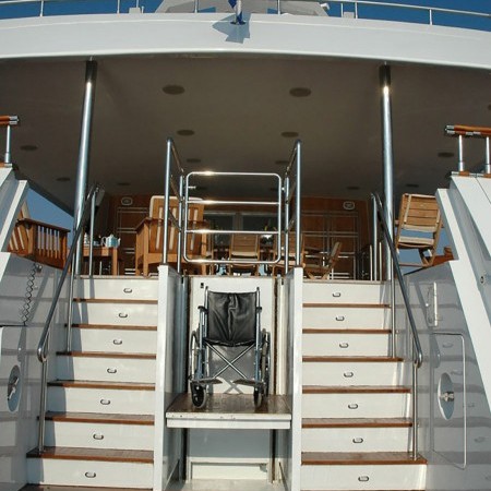 Bella Stella yacht entrance