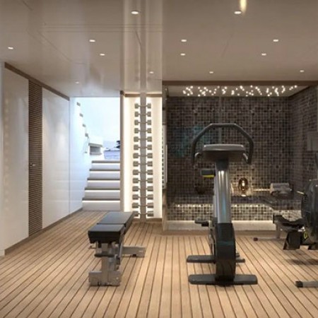 yacht charter with gym and spa