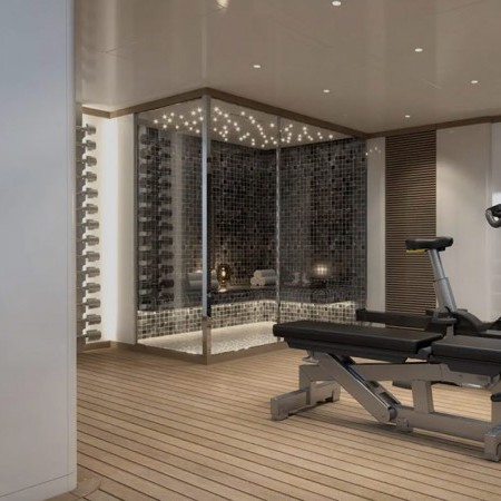 yacht charter with gym and spa