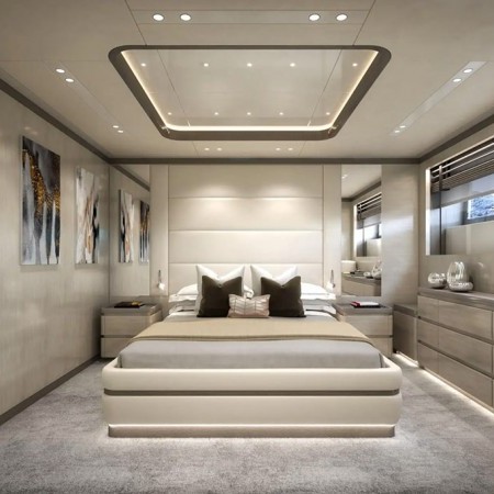 double cabin on Birubi superyacht