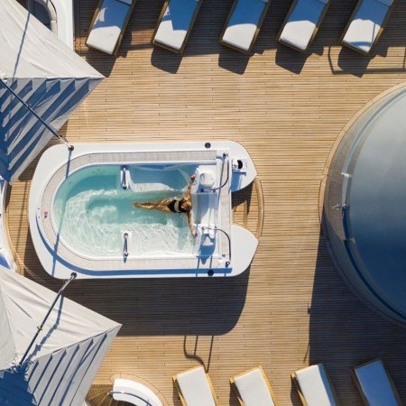 aerial view and Jacuzzi