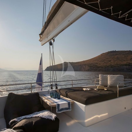 boom catamaran Greece