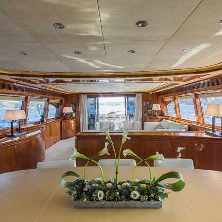 interior of the boat