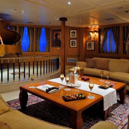 Christina O yacht interior