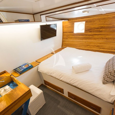 double cabin at Cosmos sailboat