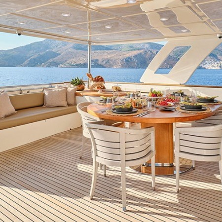 spacious deck area