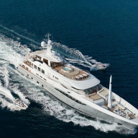 aerial photo of Deep Blue superyacht