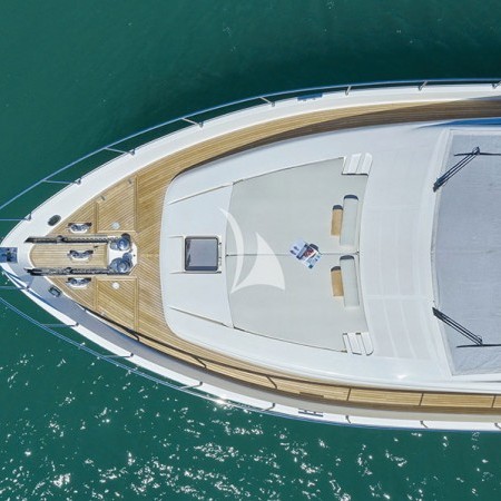 aerial shot of Dominique yacht