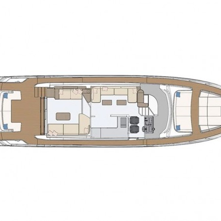 layout of Donna yacht Azimut