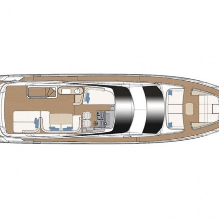 layout of Donna yacht Azimut