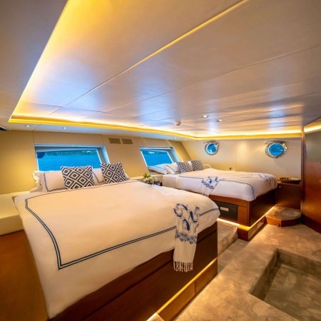 Double Eagle sailing yacht cabin