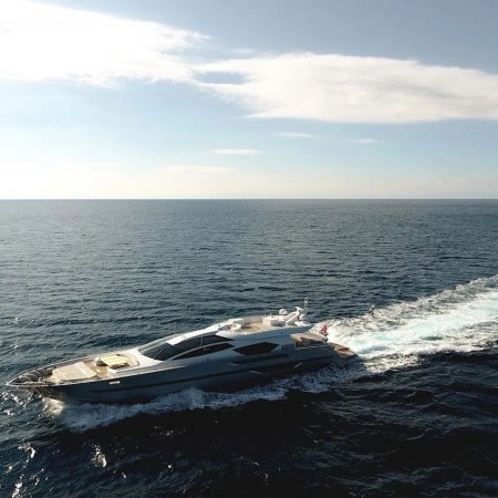 Eleven I yacht aerial view