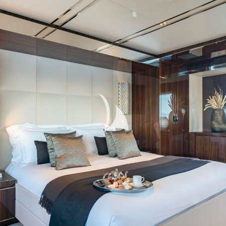 one of the cabins on Elysium I charter yacht