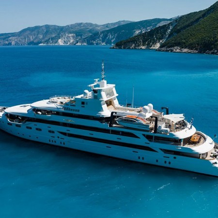 aerial view of Emir superyacht