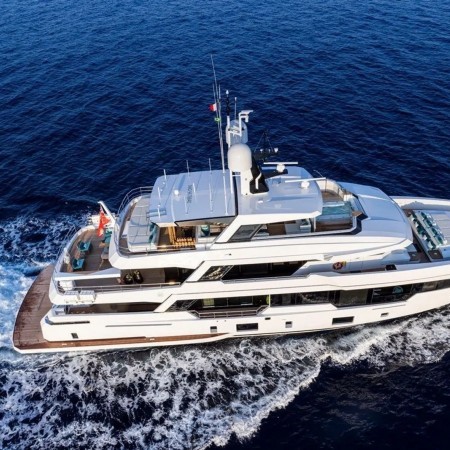 aerial view of Emocean yacht