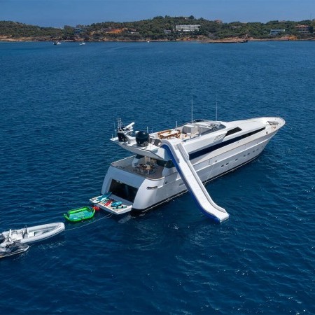 aerial view of Energy yacht