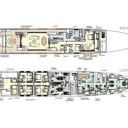 Entourage yacht layout