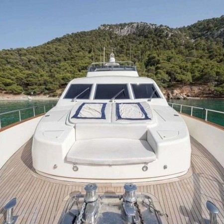front of Estia Poseidon yacht