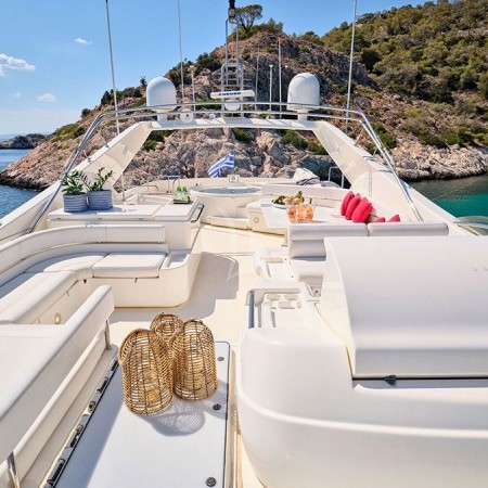 Ferretti yacht Mykonos