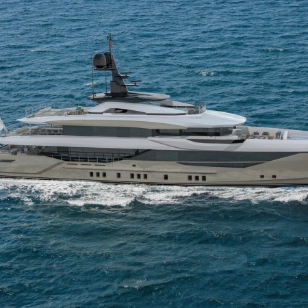 aerial view of Eternal Spark superyacht