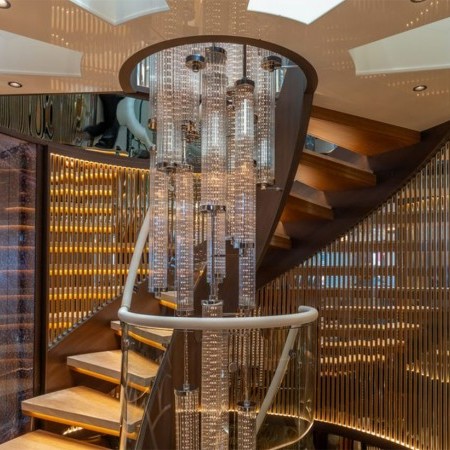 Eternal Spark yacht staircase