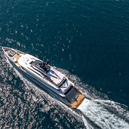 aerial view of Eternal Spark superyacht