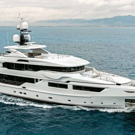 aerial photo of Ethos superyacht