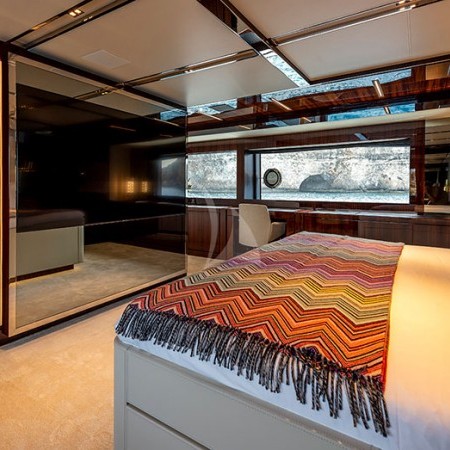 double cabin of the superyacht