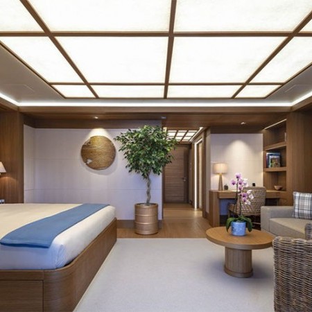 one of the yacht's luxury vip cabins