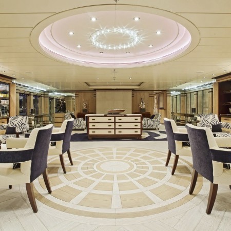 interior of Force Blue yacht