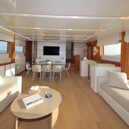 the interior of Funsea yacht