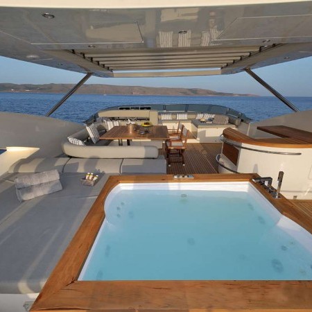 yacht charter with Jacuzzi