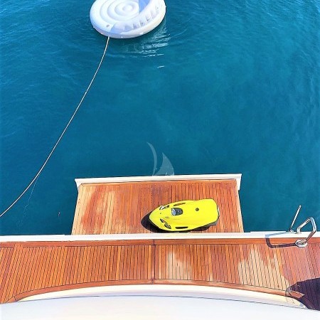 swim platform and toys at Funsea yacht