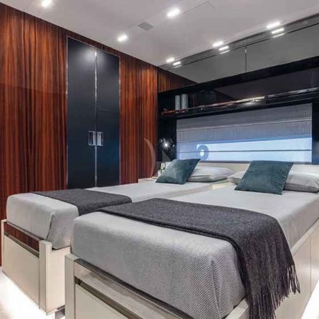 one of the luxurious cabins of this boat