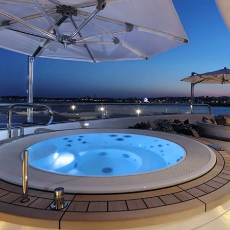 yacht charter with Jacuzzi