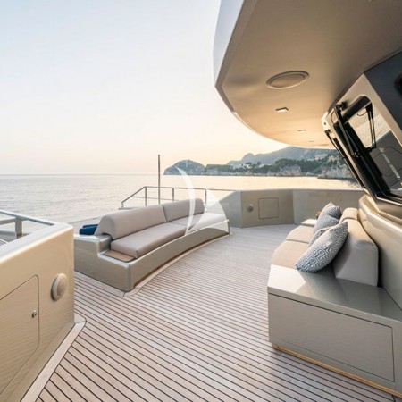 deck lounge at Giraud Superyacht