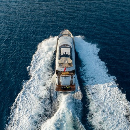 aerial photo of Go yacht