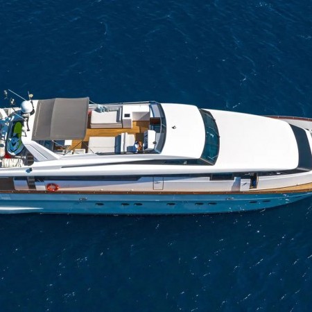 aerial photo of Grace yacht