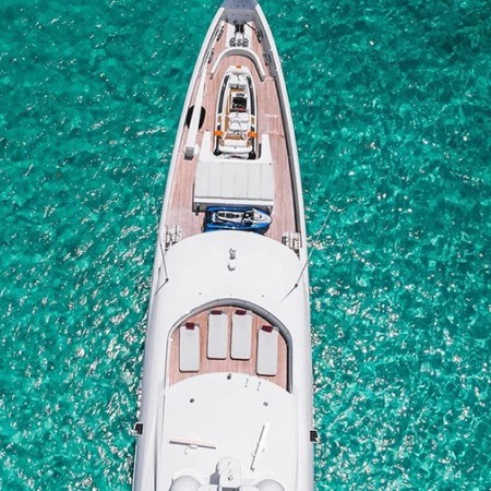 Home yacht aerial view