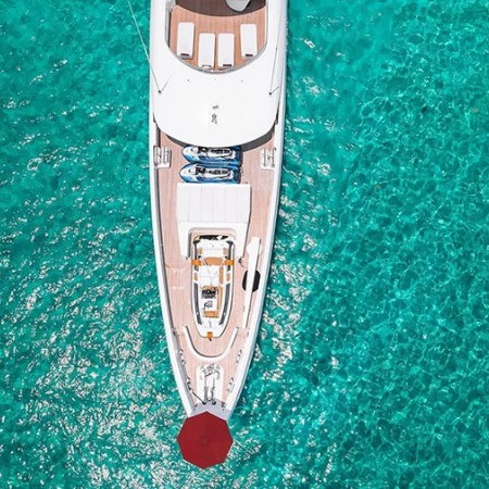 Home yacht aerial view