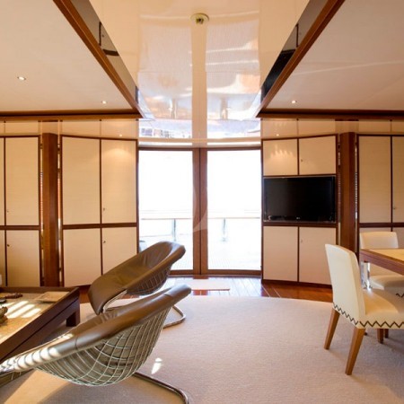 one of the yacht's cabins