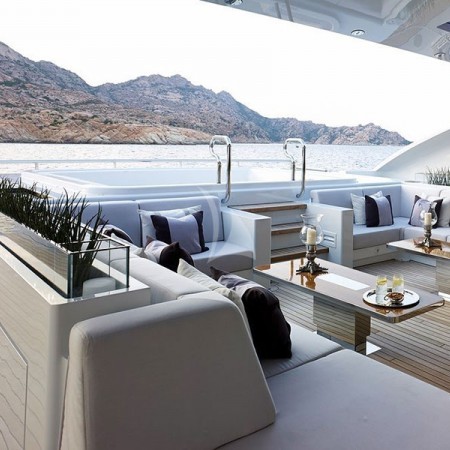 deck area of Illusion yacht