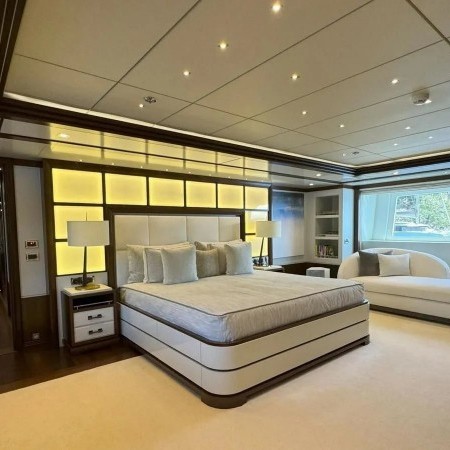 Master cabin of Immersive superyacht