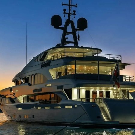 back view of Immersive superyacht