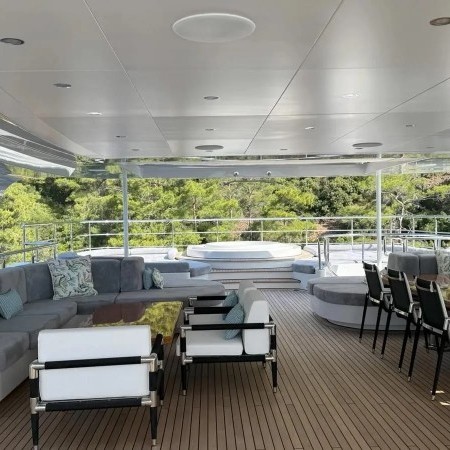 spacious deck area