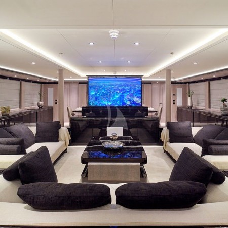 the yacht's' living room