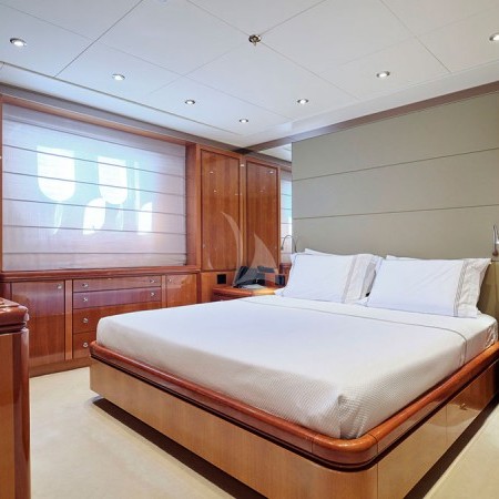 double cabin of Invader yacht