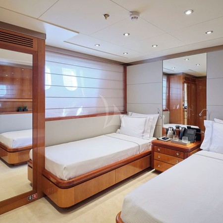 twin cabin of Invader yacht